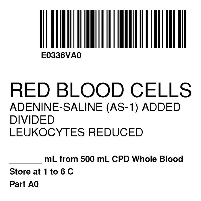 Label Isbt 128 Synthetic Permanent "Red Blood Cells'' Core 2" X 2" White 500 Per Roll