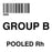 Label Isbt 128 Synthetic Permanent "Group B Pooled Rh'' Core 2" X 2" White 500 Per Roll