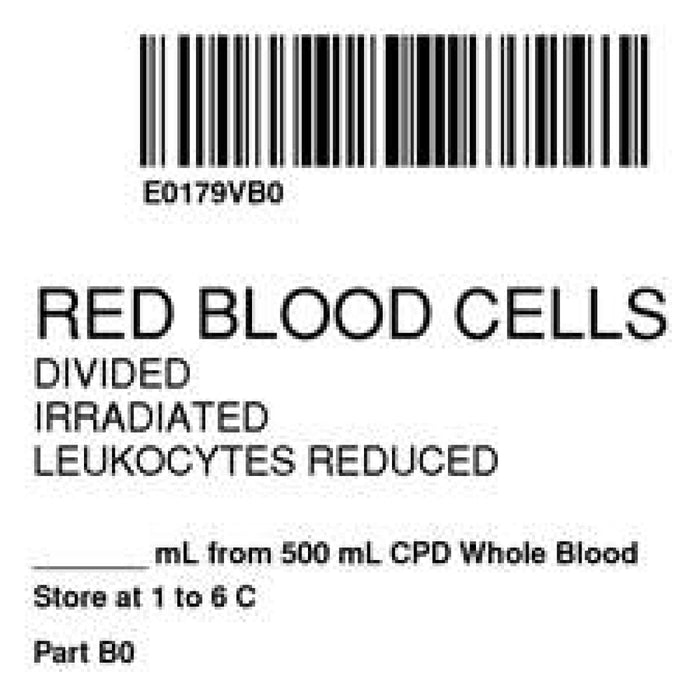 Label Isbt 128 Synthetic Permanent "Red Blood Cells'' Core 2" X 2" White 500 Per Roll