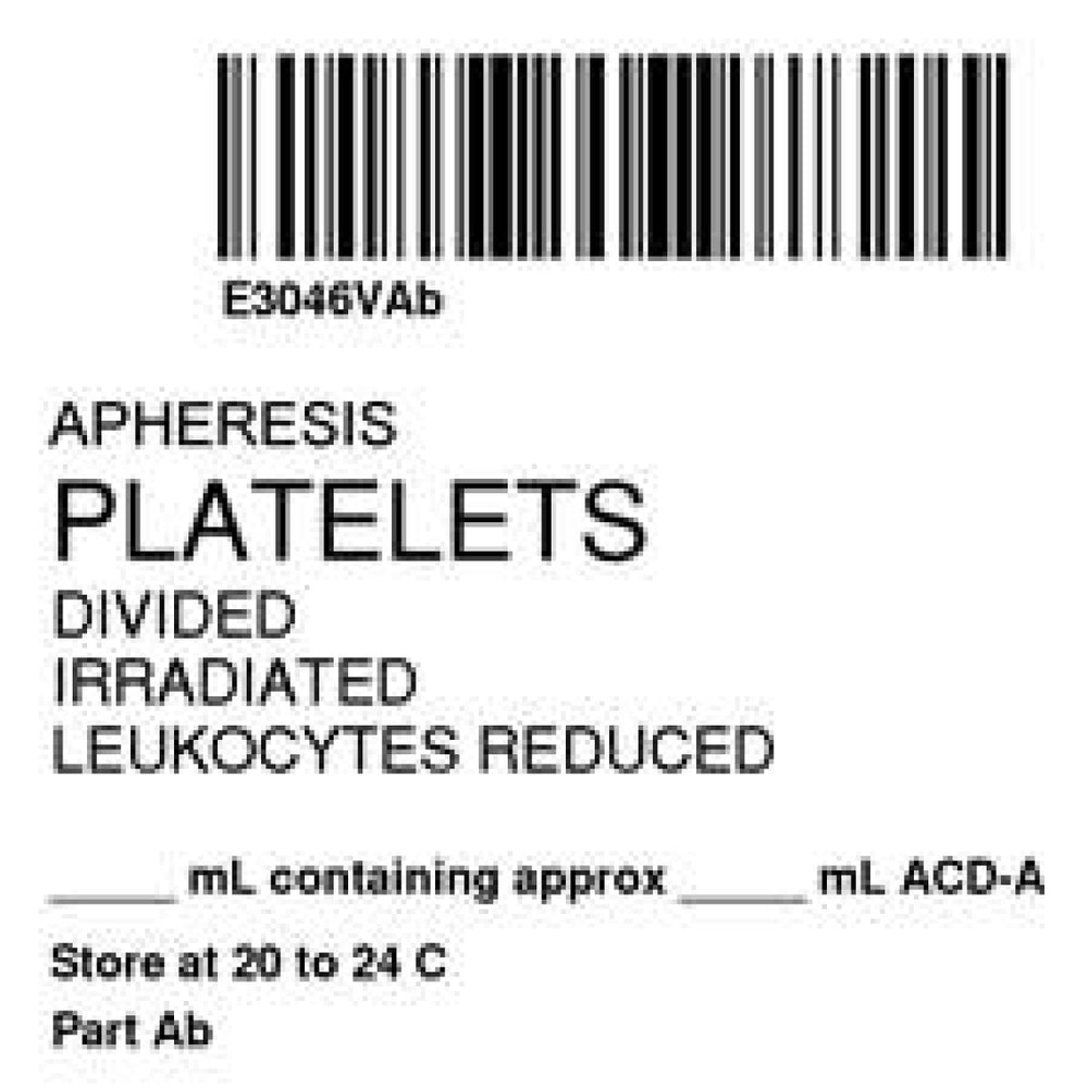 Label Isbt 128 Synthetic Permanent "Apheresis'' Core 2" X 2" White 500 Per Roll