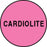 Label Paper Permanent Cardiolite Fl. Pink 1000 Per Roll