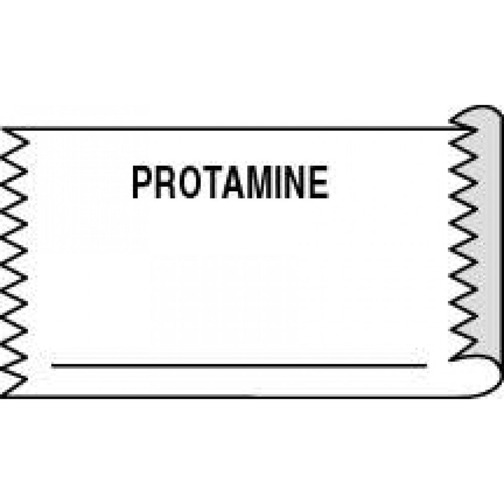 Anesthesia Tape Removable Protamine 1" Core 1/2" X 500" Imprints White 333 500 Inches Per Roll