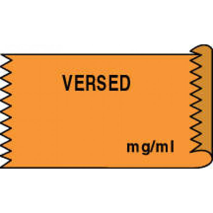 Tape Removable Versed Mg/Ml 1" Core 1/2" X 500" Imprints Orange 333 500 Inches Per Roll