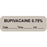 Anesthesia Label With Date, Time, And Initial Paper Permanent "Bupivacaine 0.75%" Core 1 1/2" X 1/2" Gray 1000 Per Roll