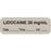 Anesthesia Label With Date, Time, And Initial Paper Permanent "Lidocaine 20 Mg/Ml" Core 1.5" X 0.5" Gray 1000 Per Roll