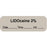 Anesthesia Label With Date, Time, And Initial | Tall-Man Lettering Paper Permanent "Lidocaine 2%" Core 1.5" X 0.5" Gray 1000 Per Roll