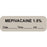 Anesthesia Label With Date, Time, And Initial Paper Permanent "Mepivacaine 1.5%" Core 1.5" X 0.5" Gray 1000 Per Roll