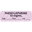 Anesthesia Label With Date, Time, And Initial Paper Permanent "Phenylephrine 10 Mg/Ml" Core 1.5" X 0.5" Violet 1000 Per Roll