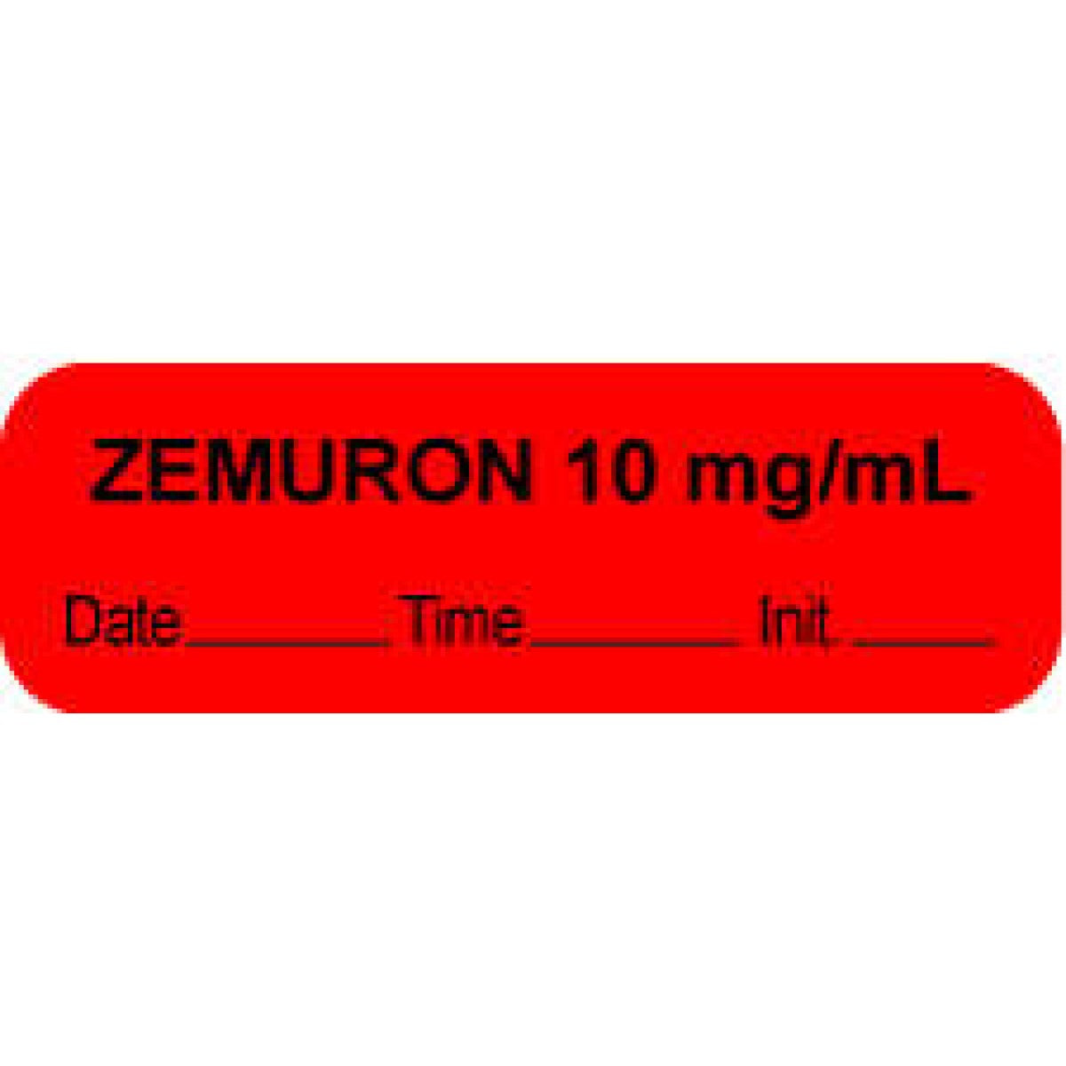 Anesthesia Label With Date, Time & Initial (Paper, Permanent) 