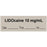 Anesthesia Tape With Date, Time, And Initial | Tall-Man Lettering Removable "Lidocaine 10 Mg/Ml" 1" Core 0.5" X 500" Gray 333 Imprints 500 Inches Per Roll