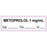 Anesthesia Tape With Date, Time, And Initial Removable "Metoprolol 1 Mg/Ml" 1" Core 0.5" X 500" White With Violet 333 Imprints 500 Inches Per Roll