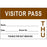 Visitor Pass Label Paper Permanent Visitor Pass Name 3" X 2" Brown 1000 Per Roll