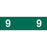 Ames Compatible Color-Code Label Mylar Coated For Durabilitysmall Numeric Compatible Series 1 3/4"W X 1/2"H 1,000/Roll