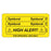 Iv Label Piggyback Paper Permanent Epidural Epidural 3" Core 1 1/2" X 3 Yellow 1000 Per Roll