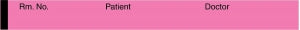 Medline Nursing Chart Labels - Fluorescent Pink 0.5" x 500" Dr. Patient Nursing Chart Label - 5P002K