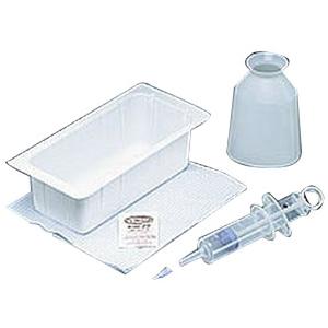 Bard Medical Piston Irrigation Syringe and Tray with Graduated Flask, Peelback Lid, 70cc Syringe