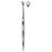 Sklar Instruments Curette Dermal Fox 5-1/2" Straight 5mm Round Tip SS Rsbl Ea