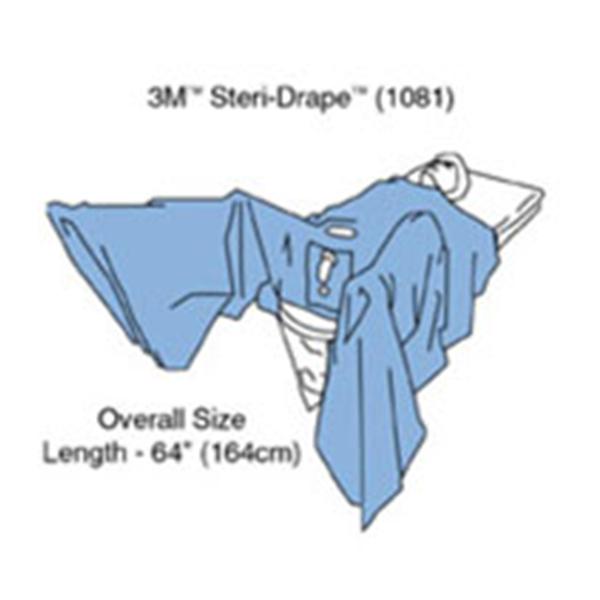 3M Medical Products Drape TUR/Urological Steri-Drape Nfen 155x175 Blu 28/Ca