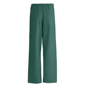 Medline AngelStat Unisex Reversible Drawstring Waist Scrub Pants - AngelStat Unisex Reversible Drawstring Waist Scrub Pants with Angelica Color-Coding, Size 5XL Regular Inseam, Hunter Green - 600NHG5XL-CA