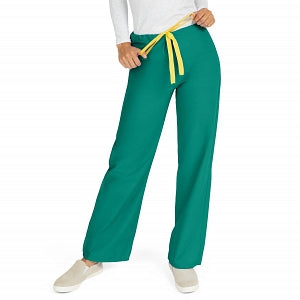 Medline AngelStat Unisex Reversible Drawstring Waist Scrub Pants - AngelStat Unisex Reversible Drawstring Waist Scrub Pants with Angelica Color-Coding, Size 5XL Regular Inseam, Emerald - 600NJT5XL-CA