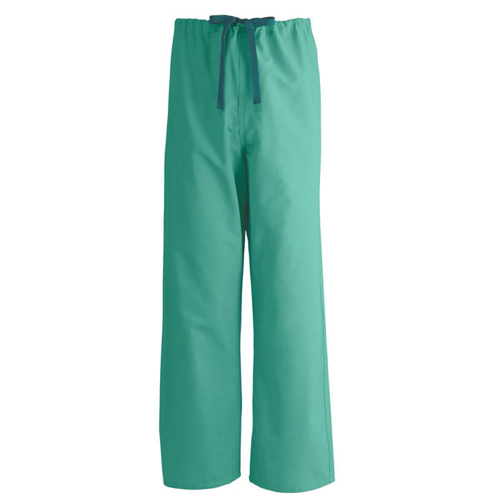  AngelStat Unisex Reversible Drawstring Waist Scrub Pants with Angelica Color-Coding, Jade, Size XS