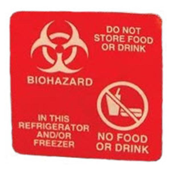 United Ad Label Label Biohazard 4x4" Magnetic Red Ea Ea