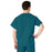 Medline AngelStat Unisex Reversible V-Neck Scrub Top with 2 Pockets - AngelStat Unisex Reversible V-Neck 2-Pocket Scrub Top with Medline Color-Coding, Size 4XL, Peacock - 610NBT4XL-CM