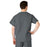 Medline AngelStat Unisex Reversible V-Neck Scrub Top with 2 Pockets - AngelStat Unisex Reversible V-Neck 2-Pocket Scrub Top with Medline Color-Coding, Size 4XL, Charcoal - 610NCC4XL-CM