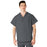 Medline AngelStat Unisex Reversible V-Neck Scrub Top with 2 Pockets - AngelStat Unisex Reversible V-Neck 2-Pocket Scrub Top with Medline Color-Coding, Size 4XL, Charcoal - 610NCC4XL-CM