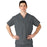 Medline AngelStat Unisex Reversible V-Neck Scrub Top with 2 Pockets - AngelStat Unisex Reversible V-Neck 2-Pocket Scrub Top with Medline Color-Coding, Size L, Charcoal - 610NCCL-CM