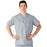 Medline AngelStat Unisex Reversible V-Neck Scrub Top with 2 Pockets - AngelStat Unisex Reversible V-Neck 2-Pocket Scrub Top with Medline Color-Coding, Size 4XL, Gray - 610NGT4XL-CM