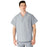 Medline AngelStat Unisex Reversible V-Neck Scrub Top with 2 Pockets - AngelStat Unisex Reversible V-Neck 2-Pocket Scrub Top with Medline Color-Coding, Size 4XL, Gray - 610NGT4XL-CM