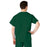 Medline AngelStat Unisex Reversible V-Neck Scrub Top with 2 Pockets - AngelStat Unisex Reversible V-Neck 2-Pocket Scrub Top with Angelica Color-Coding, Size 4XL, Hunter Green - 610NHG4XL-CA