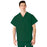 AngelStat Unisex Reversible V-Neck 2-Pocket Scrub Top with Angelica Color-Coding, Size 4XL Tall, Hunter Green