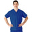 Medline AngelStat Unisex Reversible V-Neck Scrub Top with 2 Pockets - AngelStat Unisex Reversible V-Neck 2-Pocket Scrub Top with Angelica Color-Coding, Size 3XL, Sapphire - 610NHT6XL-CA