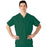 Medline AngelStat Unisex Reversible V-Neck Scrub Top with 2 Pockets - AngelStat Unisex Reversible V-Neck 2-Pocket Scrub Top with Angelica Color-Coding, Size 4XL, Emerald - 610NJT4XL-CA