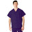 Medline AngelStat Unisex Reversible V-Neck Scrub Top with 2 Pockets - AngelStat Unisex Reversible V-Neck 2-Pocket Scrub Top with Angelica Color-Coding, Size 5XL, Regal Purple - 610NRP5XL-CA