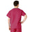 Medline AngelStat Unisex Reversible V-Neck Scrub Top with 2 Pockets - AngelStat Unisex Reversible V-Neck 2-Pocket Scrub Top with Angelica Color-Coding, Size 4XL, Raspberry - 610NTR4XL-CA