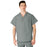 Medline AngelStat Unisex Reversible V-Neck Scrub Top with 2 Pockets - AngelStat Unisex Reversible V-Neck 2-Pocket Scrub Top with Angelica Color-Coding, Size 6XL, Misty - 610NTZ6XL-CA