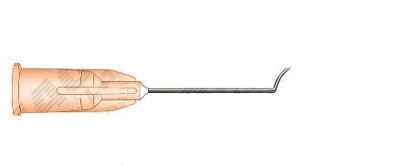 Eagle Labs LASIK Flap Spatula / Irrigator (Hersh) - LASIK Hersh Flap Irrigator / Spatula, Spatula Tip, 4 mm Angled, 25G x 1" - 611-25