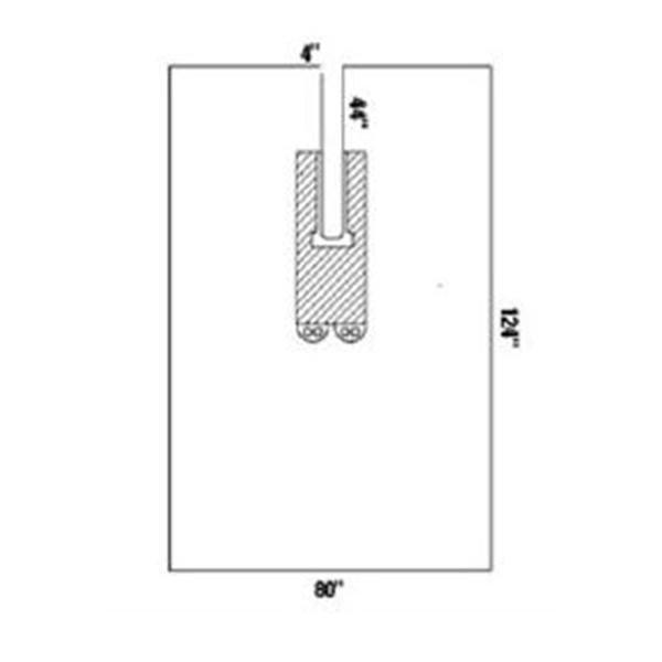 O & M Halyard Drape Sheet Fenestrated 80x124" Universal Sterile 16/Ca