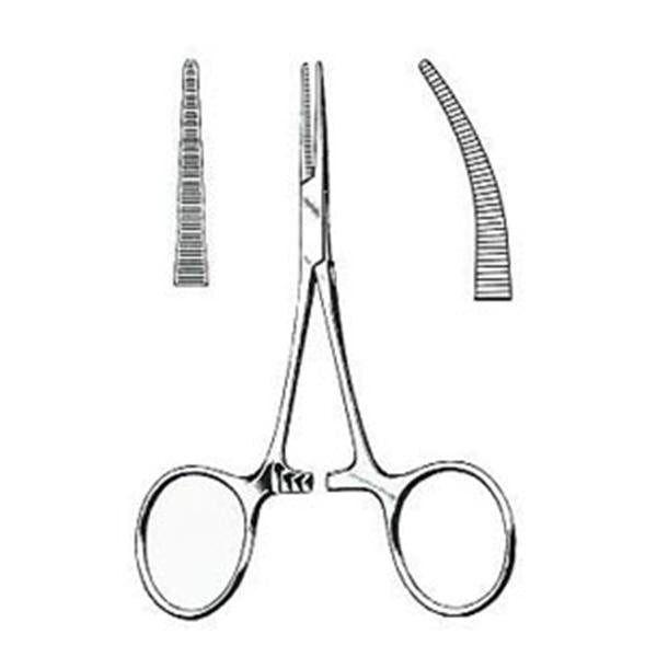 Hermann Medizentechnik Forcep Hemostatic Hartmann Mosquito 4" Curved Stainless Steel Ea (BR12-21110)