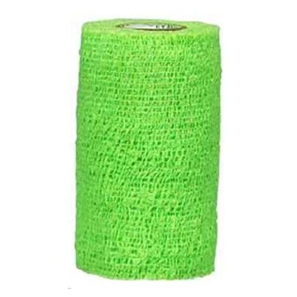 Andover Coated Products Bandage CoFlex 1"x5yd Compression Elastic Neon Green Ltx NS 30/BX