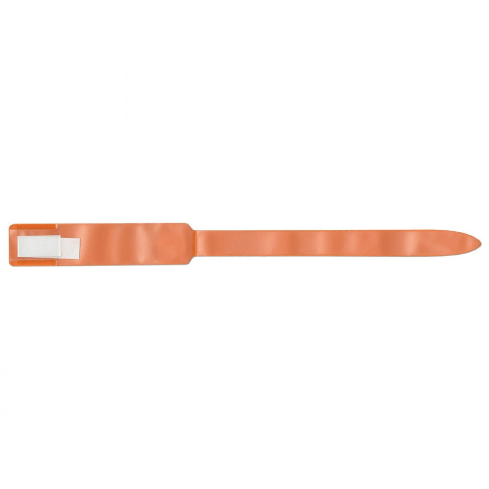 Soft-Lock Insert Wristband Vinyl X11 Adult/Pedi Orange - 250 Per Box