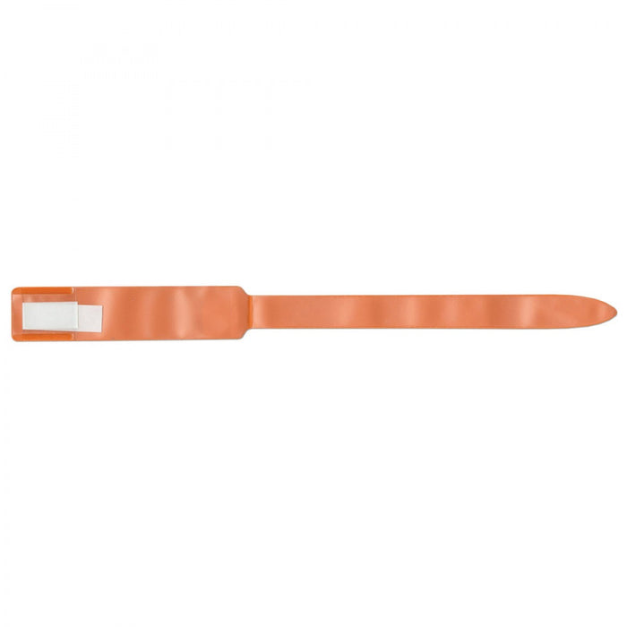 Soft-Lock Insert Wristband Vinyl X11 Adult/Pedi Orange - 250 Per Box