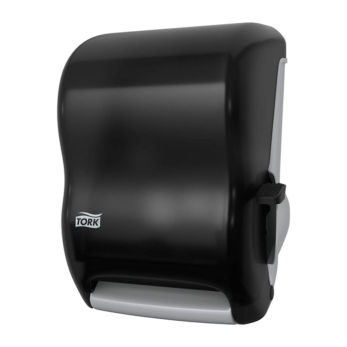 Essity Tork Hand Towel Roll Dispenser with Auto-Transfer Lever - Hand Towel Roll Dispenser, Lever-Operated, Smoke - 84TR