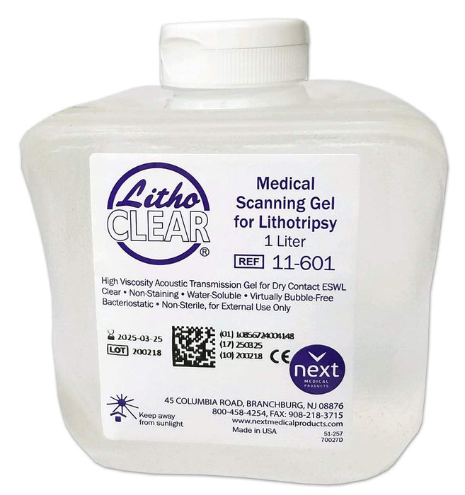 Next Medical Product LithoClear Scanning Gels for Lithotripsy - GEL, LITHOCLEAR, LITHOTRIPSY, 1 LITER - 11-601