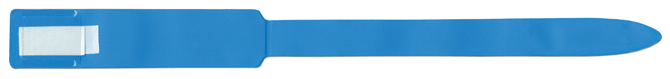 Soft-Lock Write-On Wristband Vinyl Adhesive Closure 1"X11 Adult/Pedi Blue - 250 Per Box