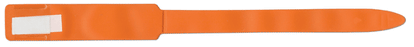 Soft-Lock Write-On Wristband Vinyl Adhesive Closure 1"X11 Adult/Pedi Orange - 250 Per Box