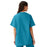 Medline AngelStat Unisex Reversible V-Neck Scrub Top with 4 Pockets - AngelStat Unisex Reversible V-Neck 4-Pocket Scrub Top with Medline Color-Coding, Size 4XL, Peacock - 630NBT4XL-CM